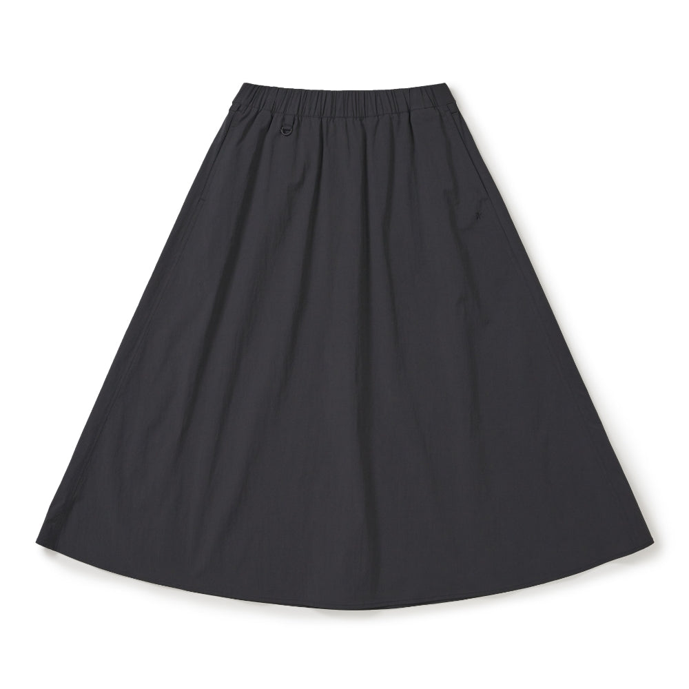 루트 플레어 롱스커트 Charcoal
