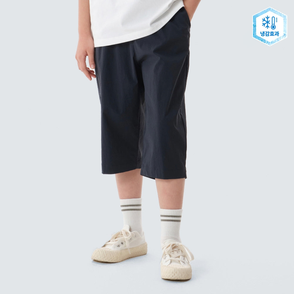 키즈 냉감 루트 7부 팬츠 Navy