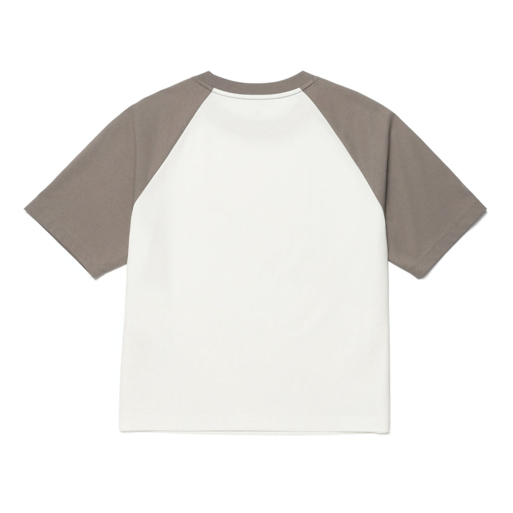 에어로쿨 여성 배색 반팔 티셔츠 Vintage Gray