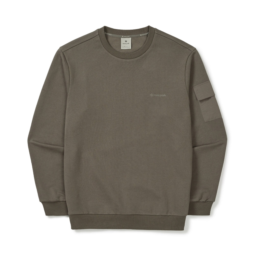 랜드 포켓 맨투맨 Dark Khaki