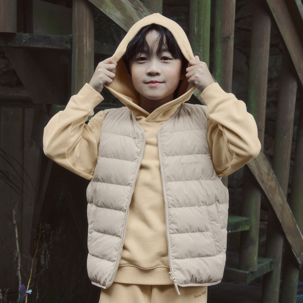 키즈 랜드 경량 다운 베스트 Light Beige