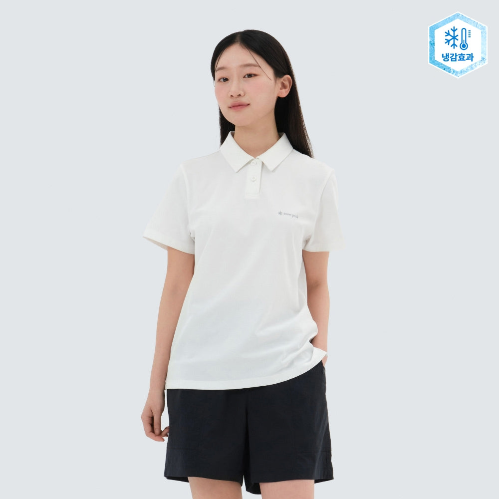 퀵드라이 여성 반팔 폴로 티셔츠 Off White