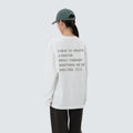에어로히트 레터링 긴팔 티셔츠 Off White