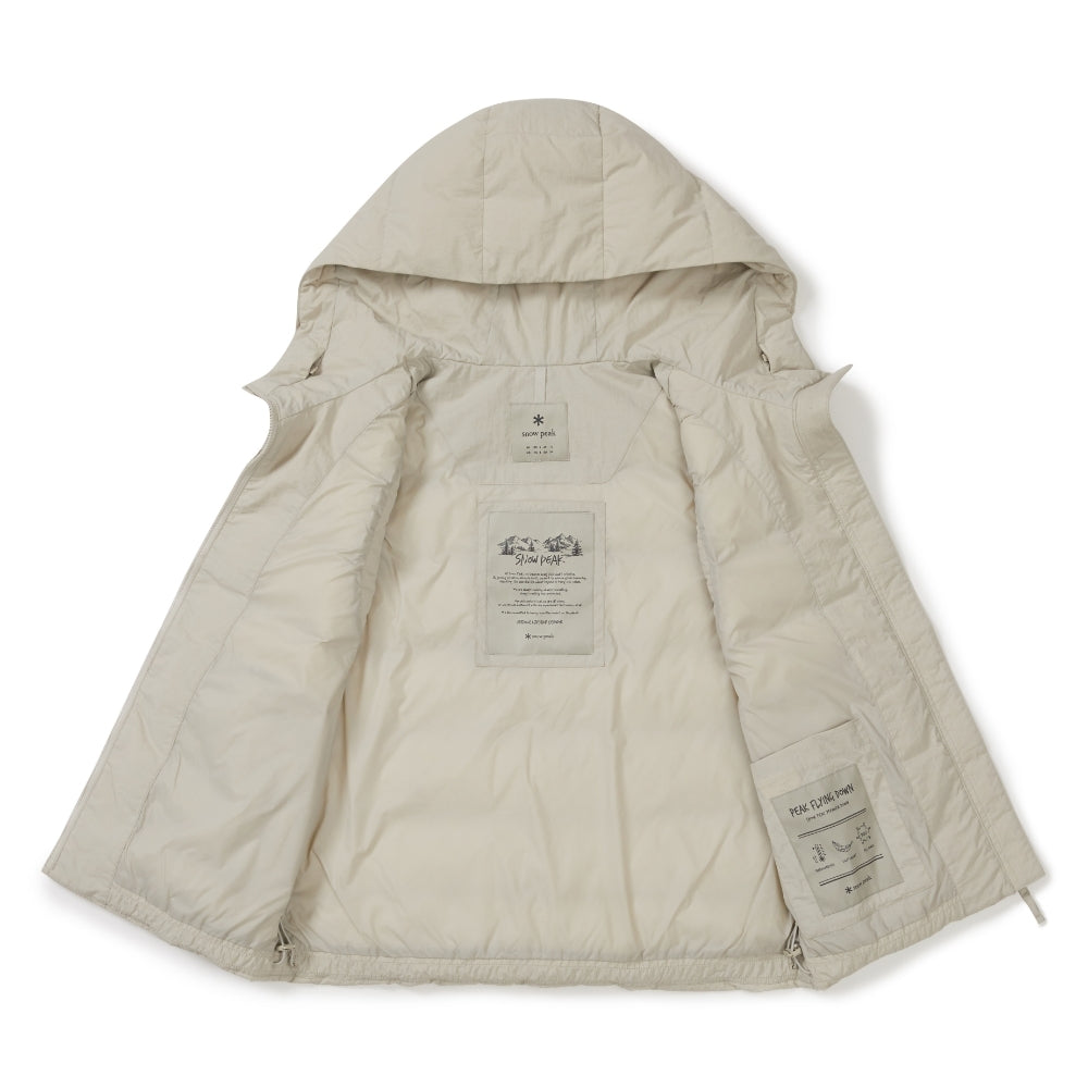 랜드 여성 후드 경량 다운 베스트 Light Beige