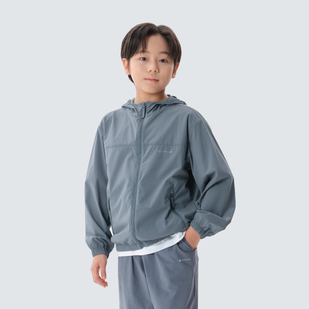 키즈 경량 바람막이 Pastel Blue
