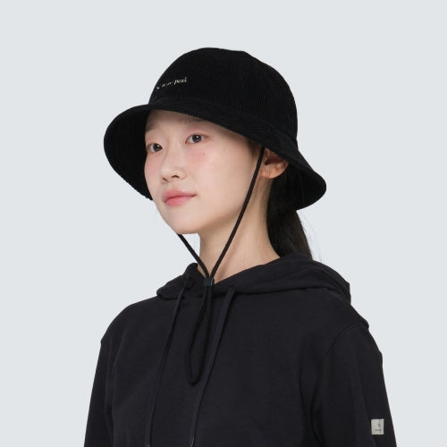 코듀로이 버킷햇 Black