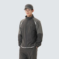 경량 타슬란 컬러블럭 스탠드넥 바람막이 Rustic Khaki