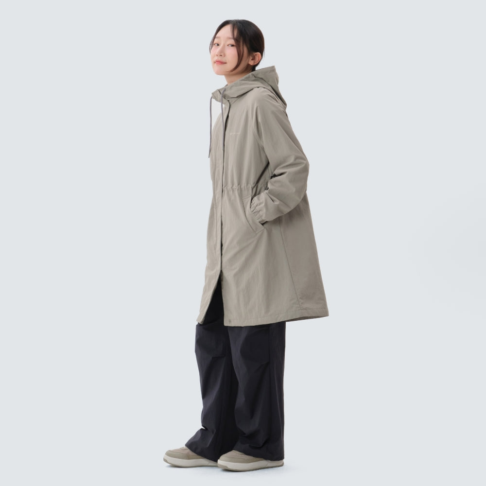 캠플 여성 롱 자켓 Fog Gray