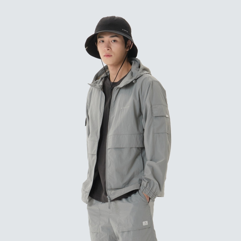 타슬란 포켓 바람막이 Gray Mint