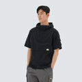 루트 후드 반팔 아노락 Black