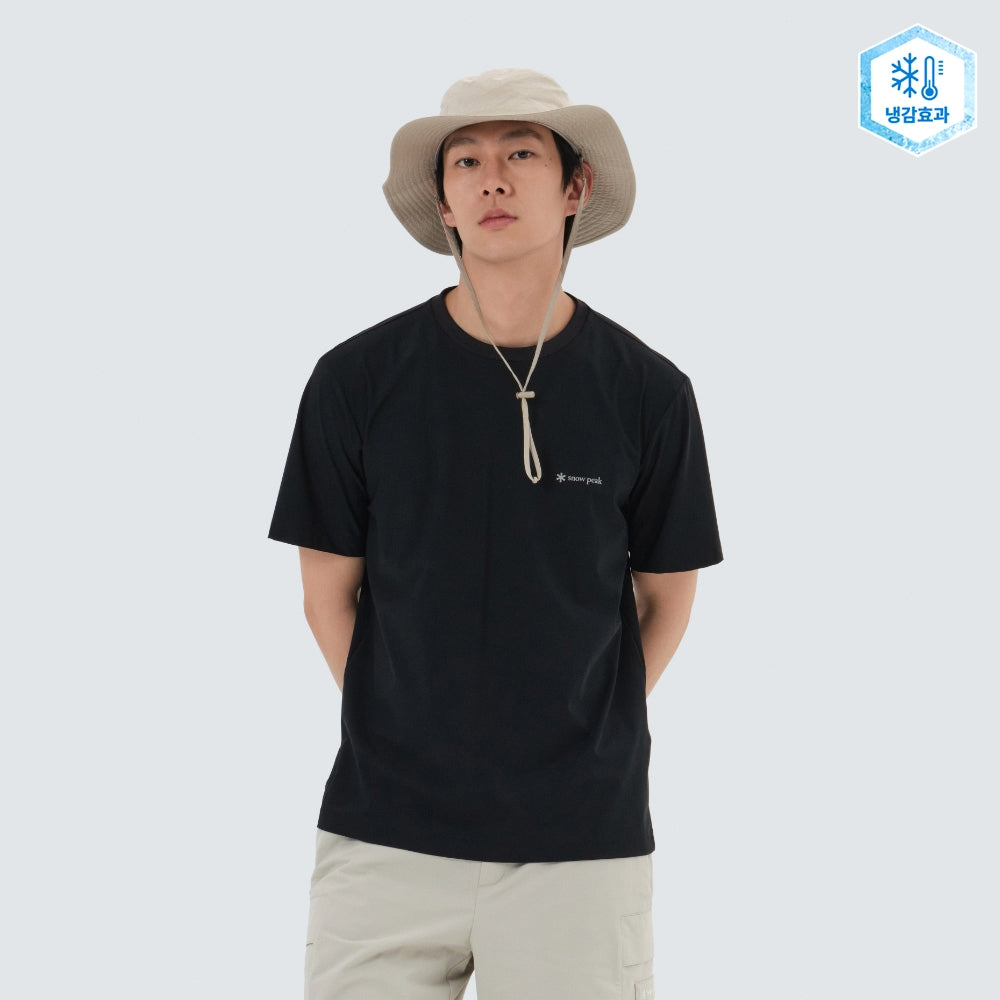 냉감 반팔 티셔츠 Black