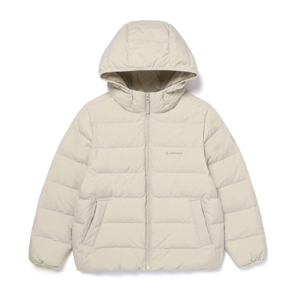 키즈 랜드 후드 경량 다운 자켓 Light Beige