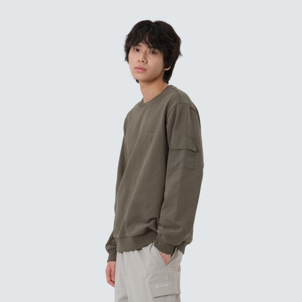 랜드 포켓 맨투맨 Dark Khaki