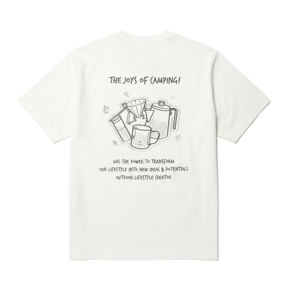에어로쿨 머그 그래픽 반팔 티셔츠 Off White