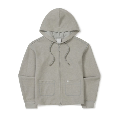 니트 여성 후드 집업 Light Khaki