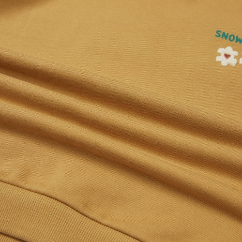 키즈 그래픽 후드 티셔츠 Mustard