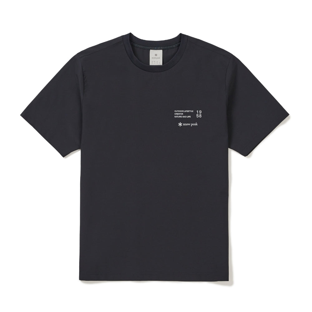 37.5 레터링 반팔 티셔츠 Dark Navy