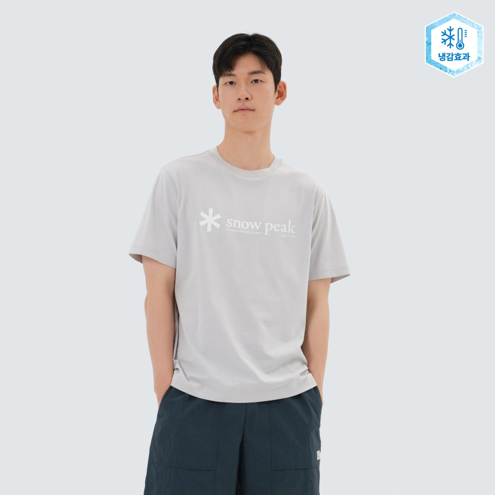 아스킨 빅로고 반팔 티셔츠 Ice Gray