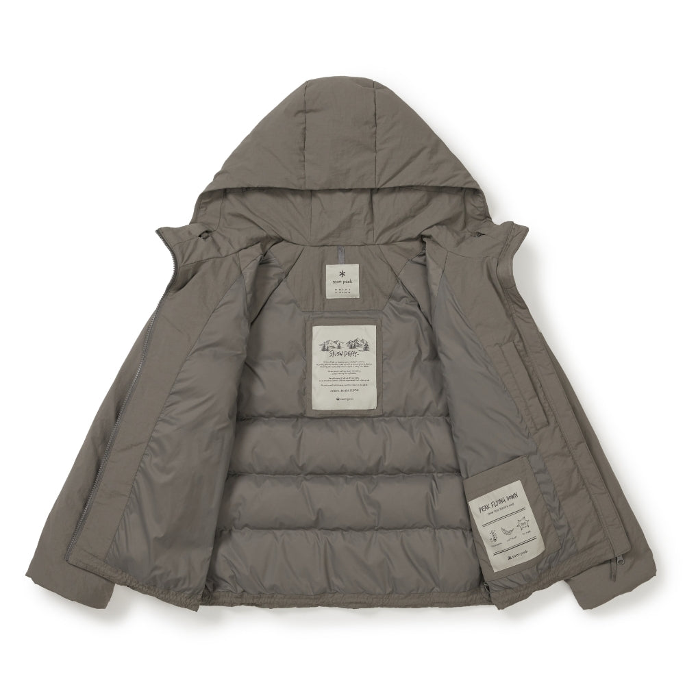 랜드 여성 후드 경량 다운 자켓 Dark Khaki