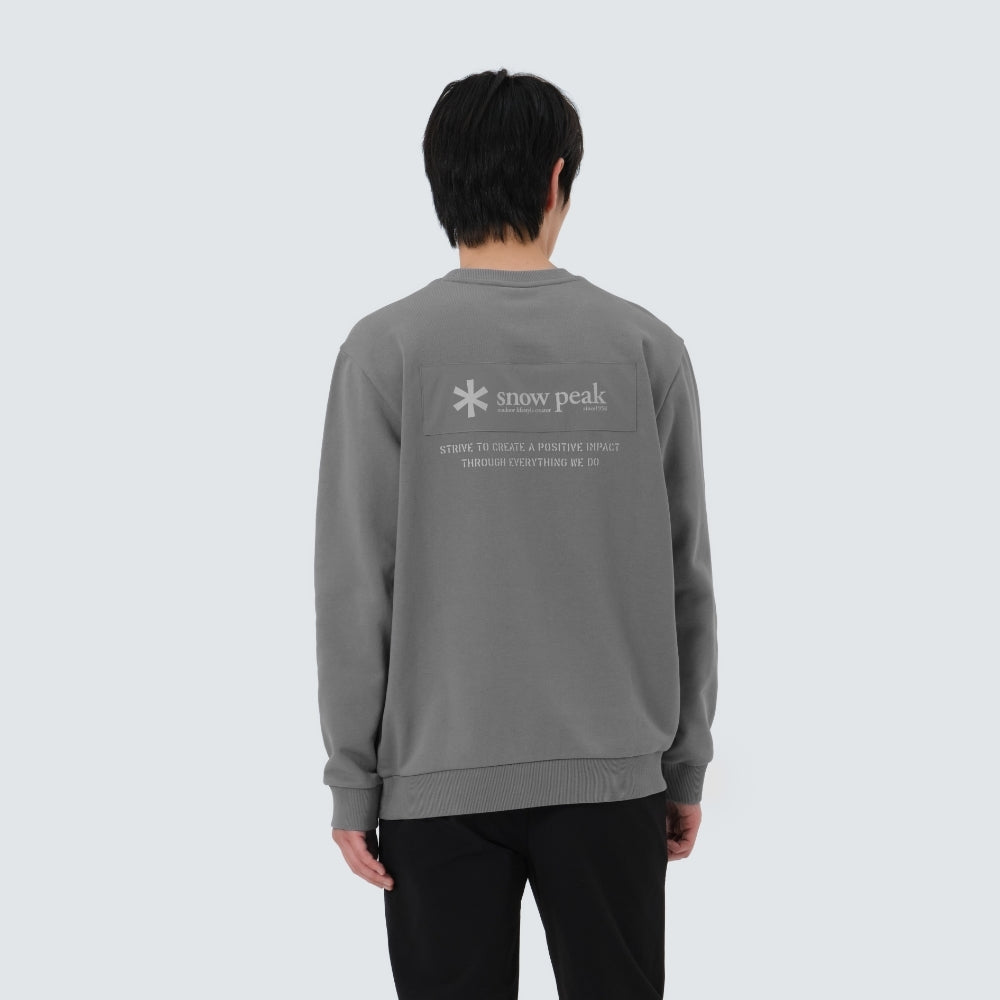 우븐 패치 맨투맨 Dark Gray
