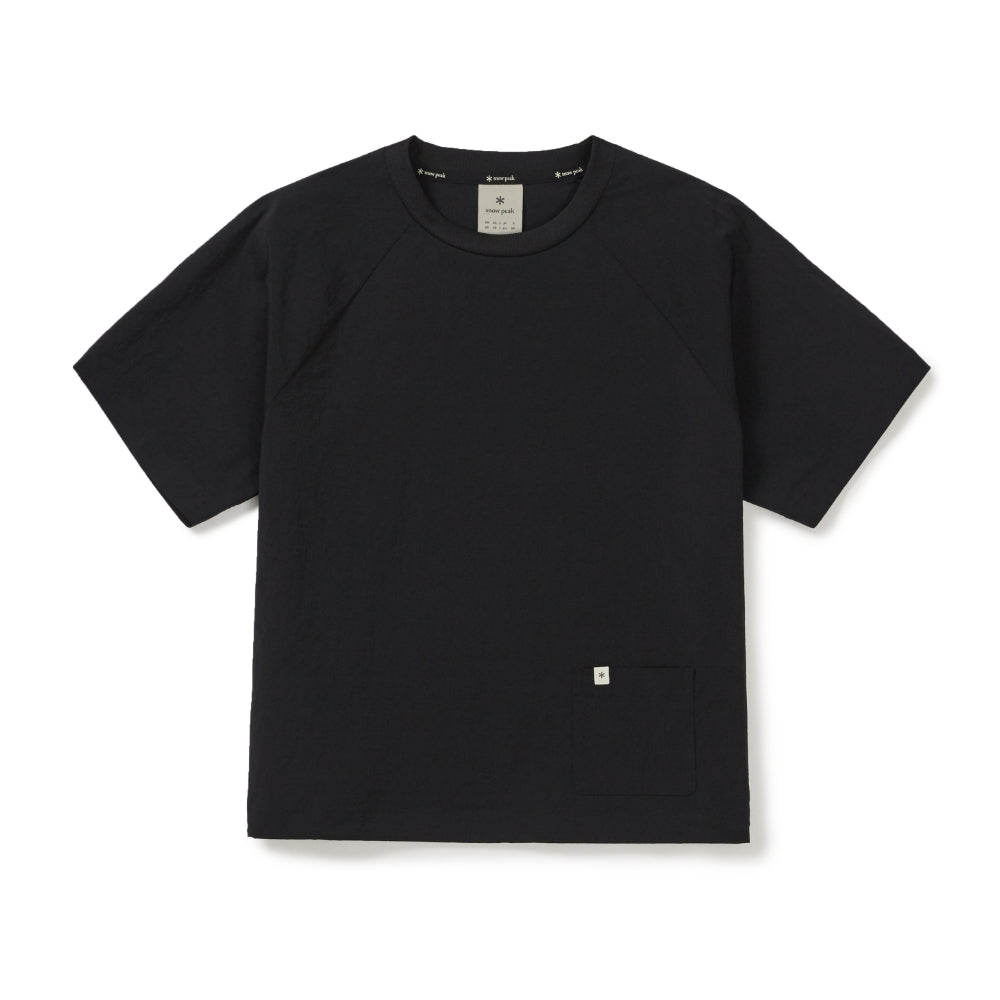 루트 여성 포켓 반팔 티셔츠 Black