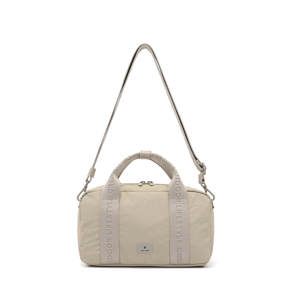 소프트윌 자가드 스몰 볼링백 Light Beige