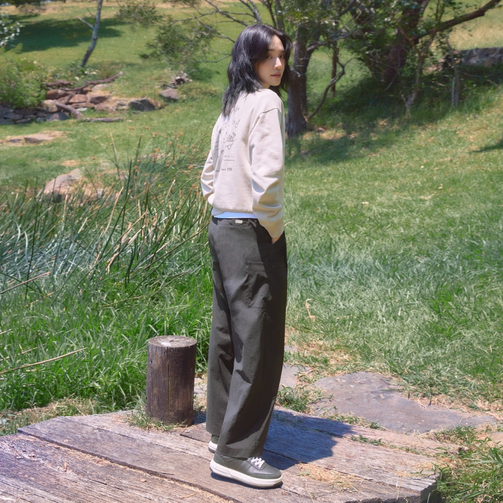 루트 여성 포켓 팬츠 Black