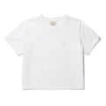 클래식 여성 라운드넥 반팔 티셔츠 White