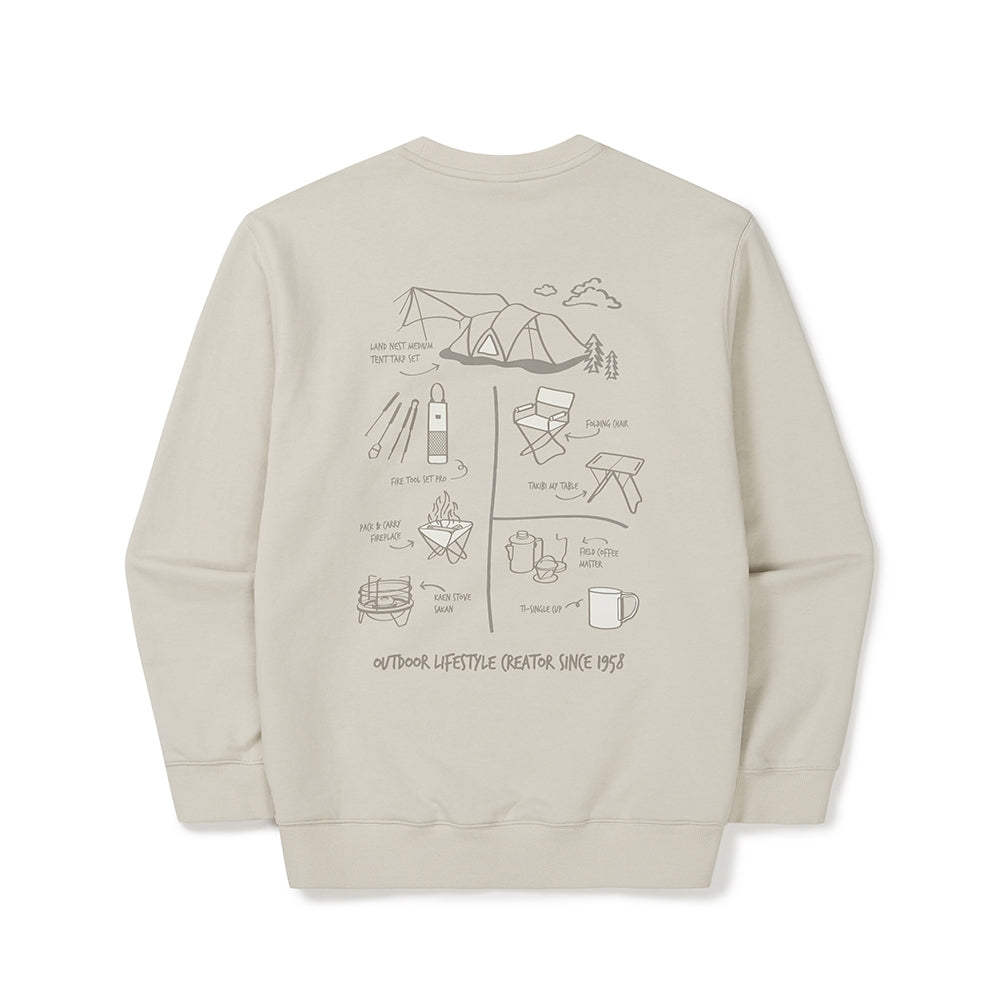 피크닉 맨투맨 Light Beige