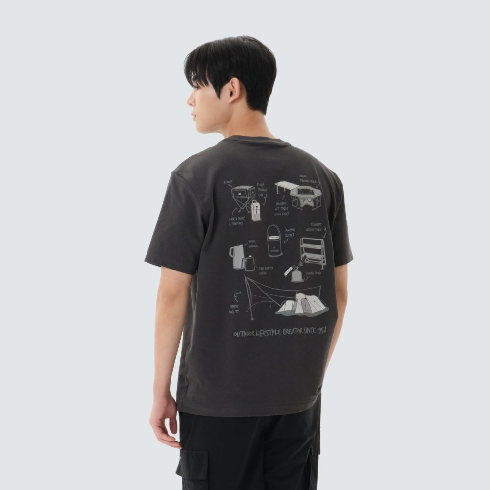 소로나 기어 반팔 티셔츠 Dark Charcoal