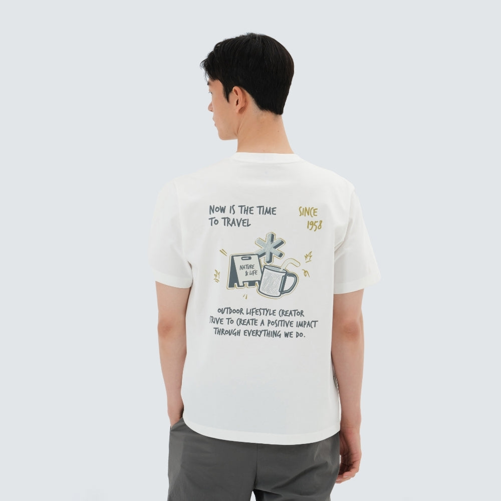 에어로쿨 머그 반팔 티셔츠 Off White