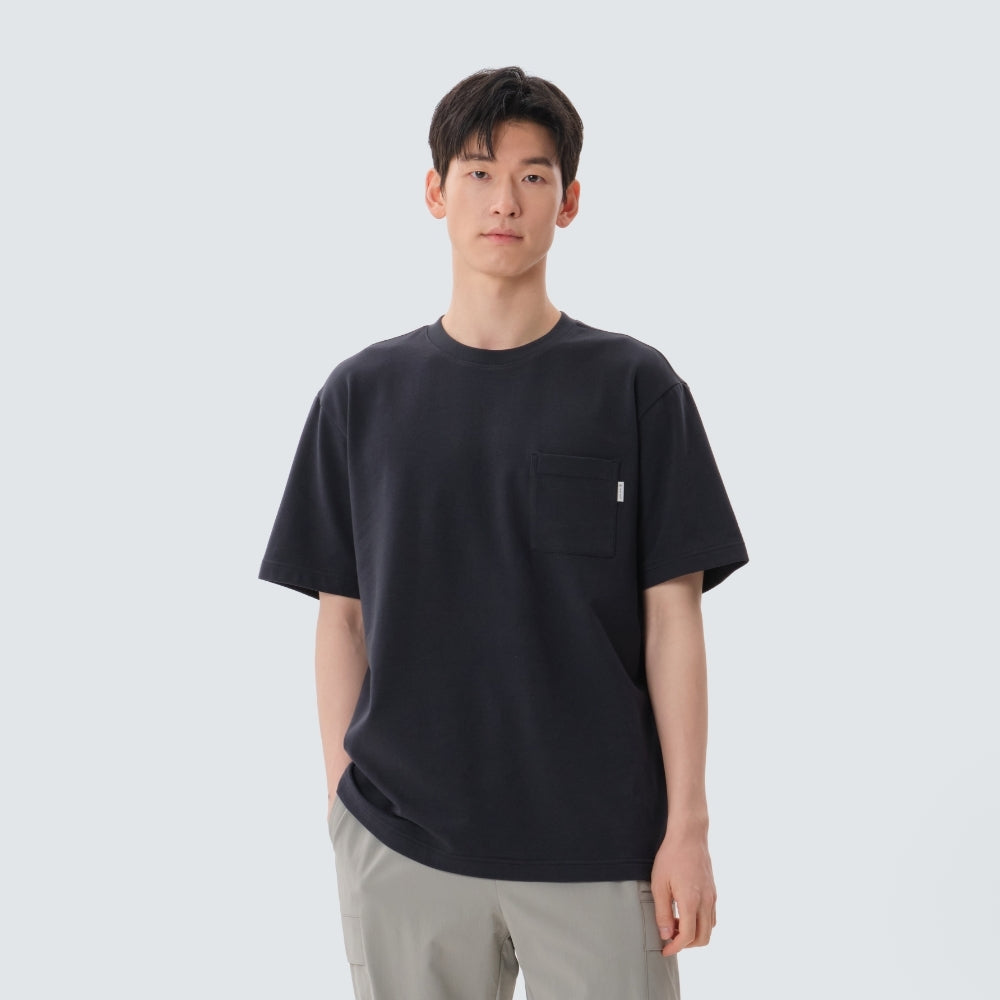 베이직 포켓 반팔 티셔츠 Dark Navy
