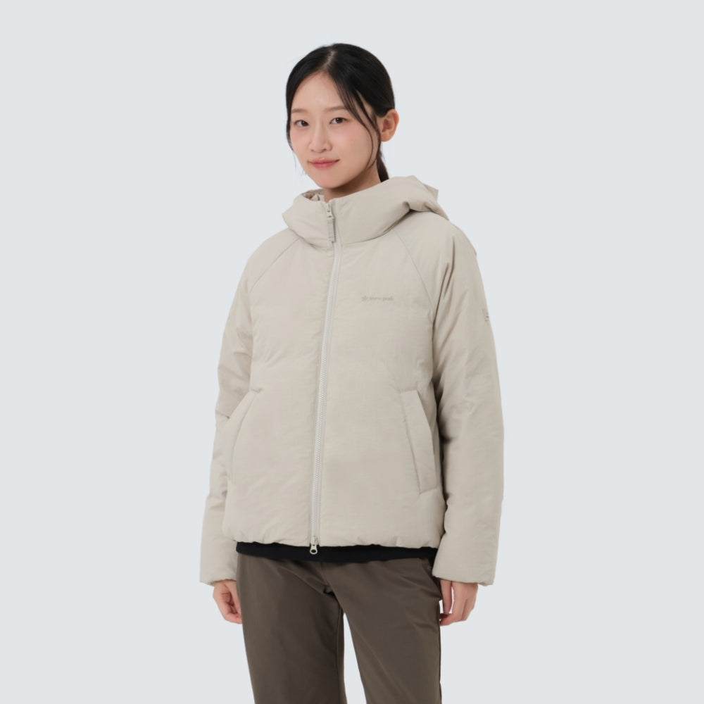 랜드 여성 후드 경량 다운 자켓 Light Beige