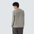루트 레터링 우븐 패치 맨투맨 Fog Gray