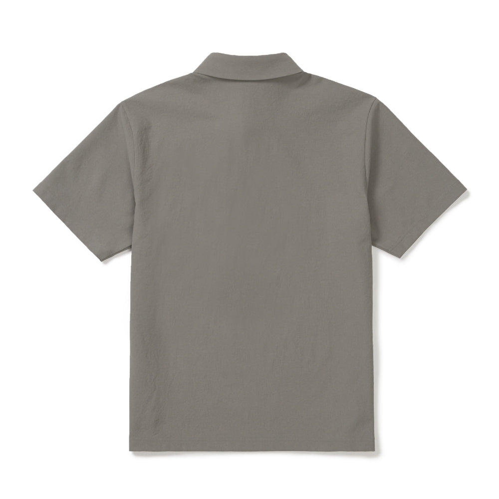 클래식 우븐 반팔 폴로 티셔츠 Vintage Gray
