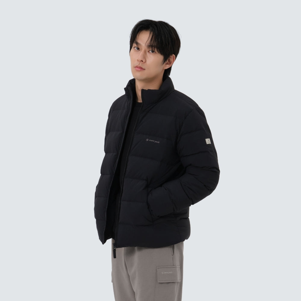 랜드에어 스탠드넥 경량 다운 자켓 Black