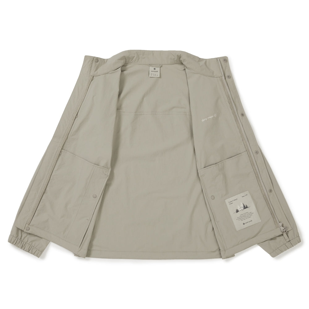루트 스탠드넥 바람막이 Beige Gray