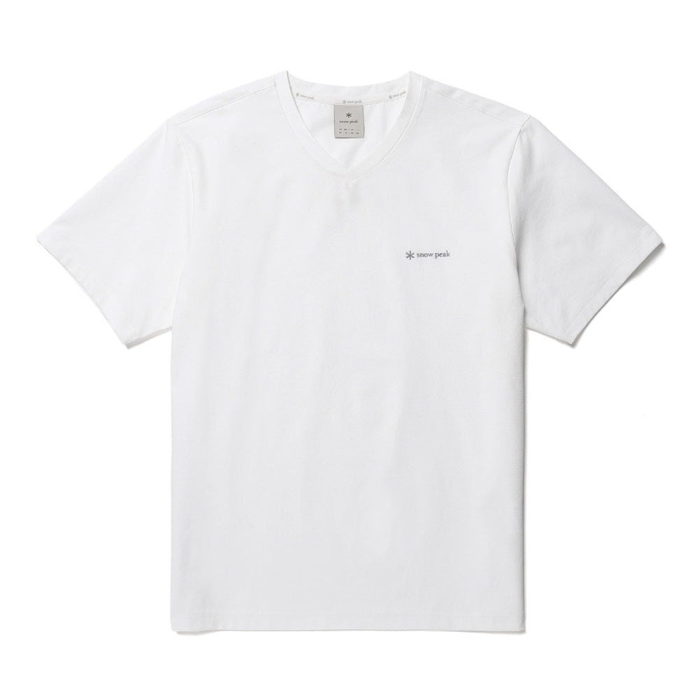 클래식 V넥 반팔 티셔츠 White