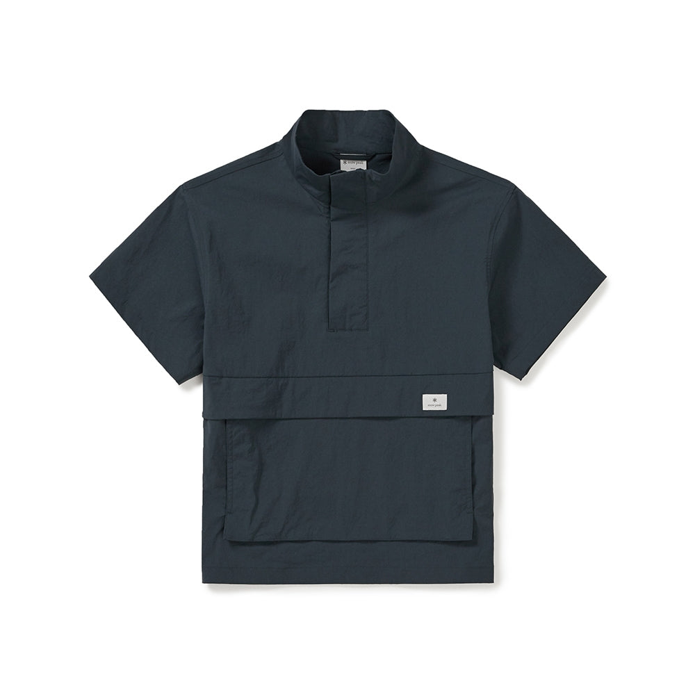 키즈 냉감 루트 스탠드넥 반팔 아노락 Vintage Green
