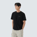 에어로쿨 소매 우븐 패치 반팔 티셔츠 Black
