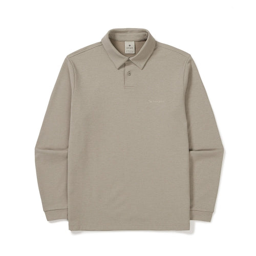 폴로 긴팔 티셔츠 Beige Gray