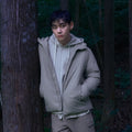 랜드 후드 경량 다운 자켓 Fog Gray