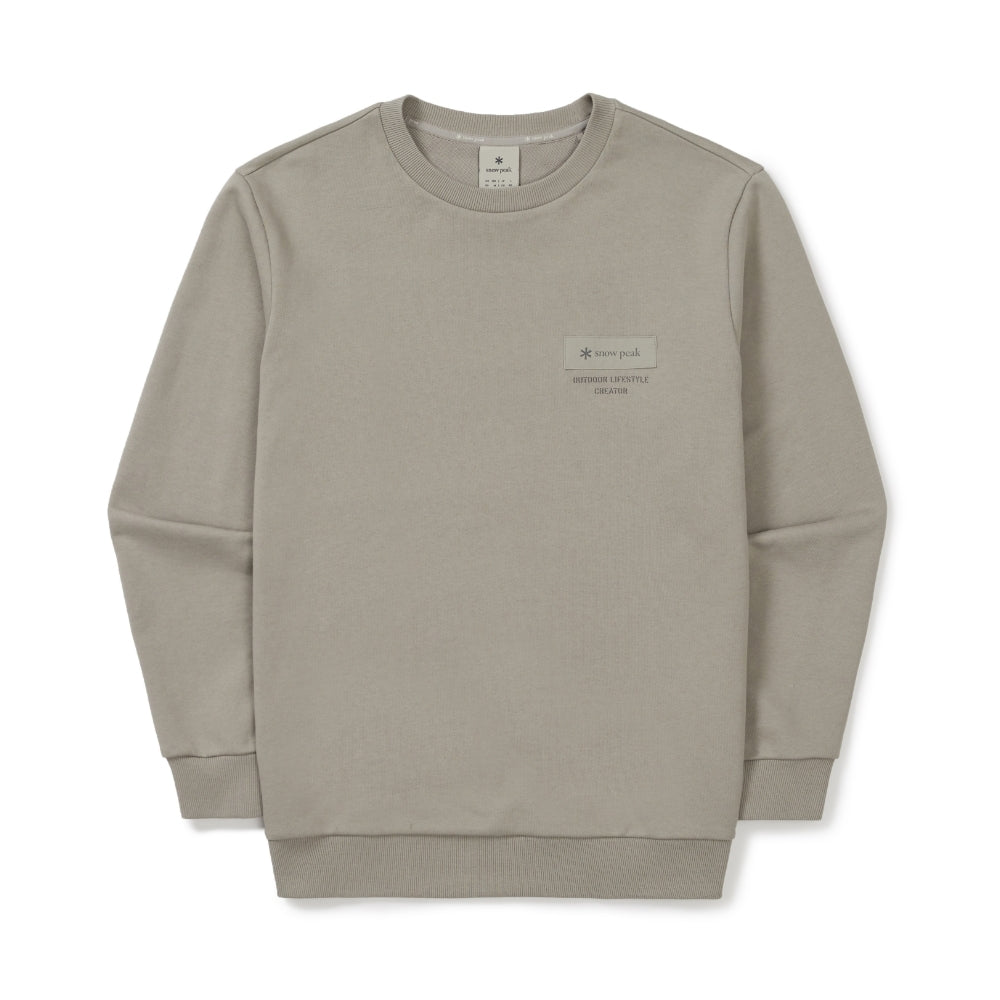 우븐 패치 맨투맨 Fog Gray