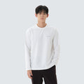 클래식 우븐 긴팔 티셔츠 White