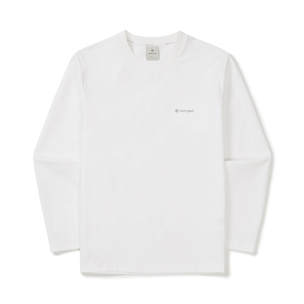클래식 우븐 긴팔 티셔츠 White