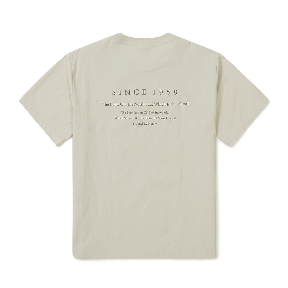 워크 하이브리드 반팔 티셔츠 Light Beige