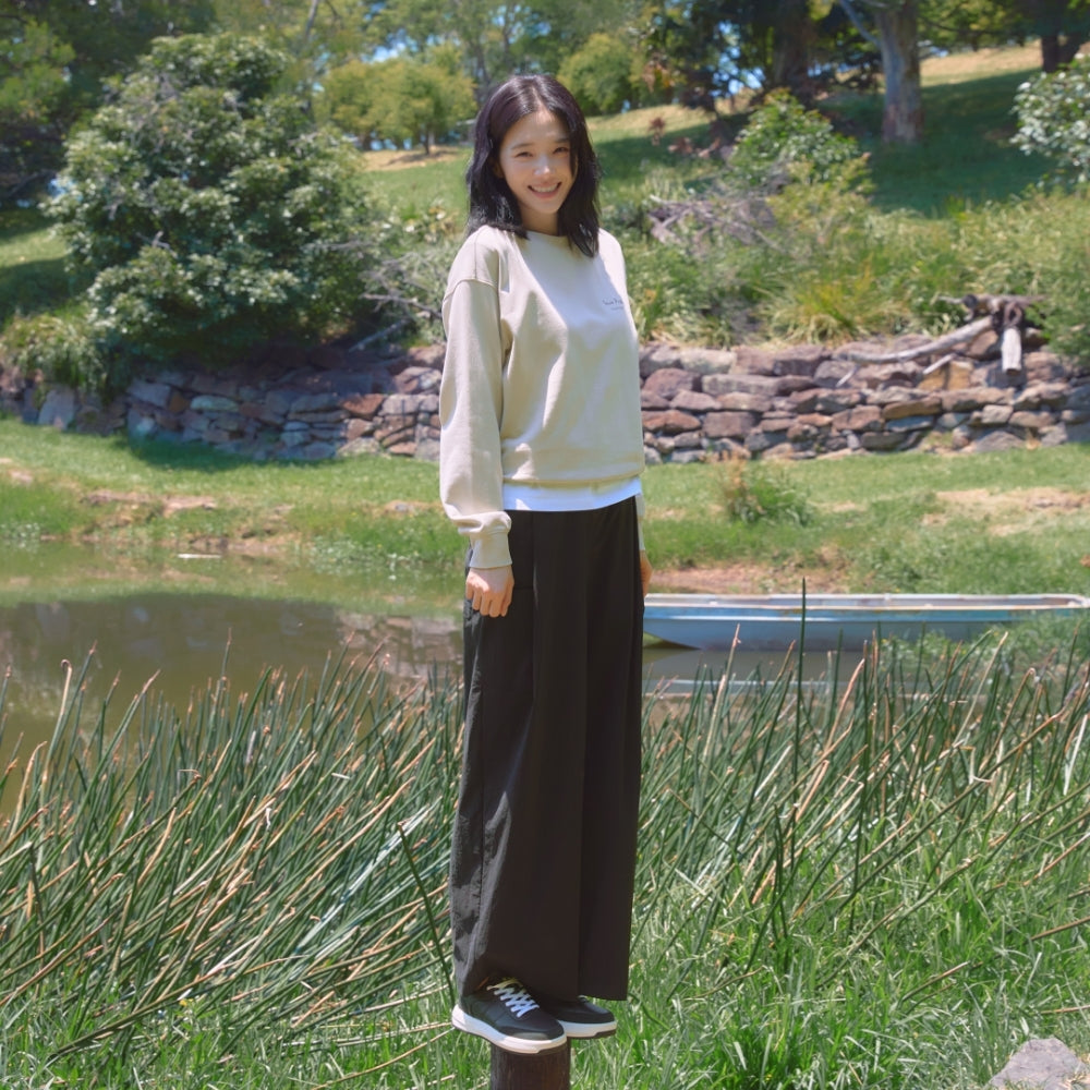 루트 여성 포켓 팬츠 Black