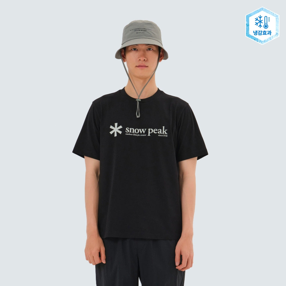 아스킨 빅로고 반팔 티셔츠 Black