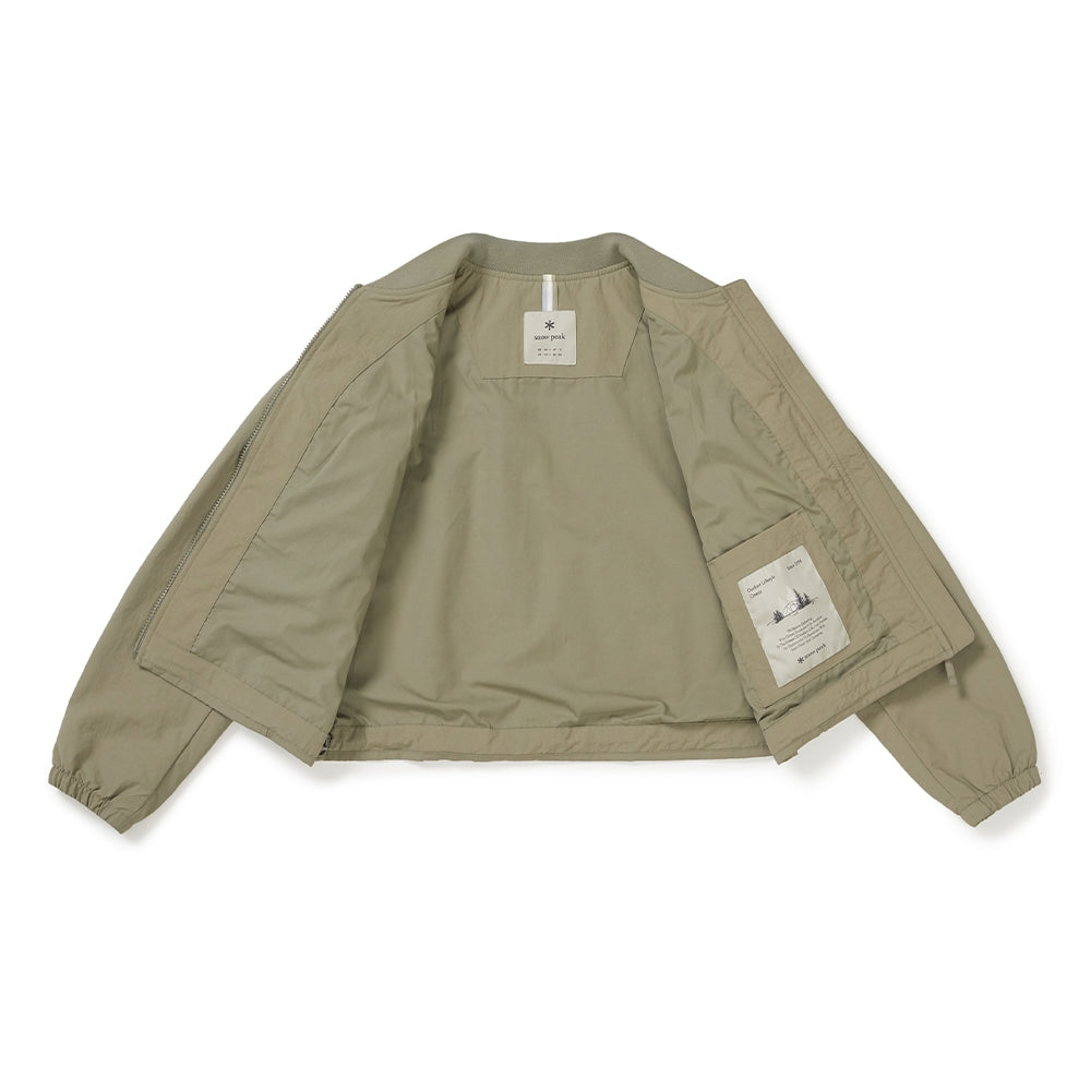 캠플 여성 봄버 자켓 Vintage Khaki