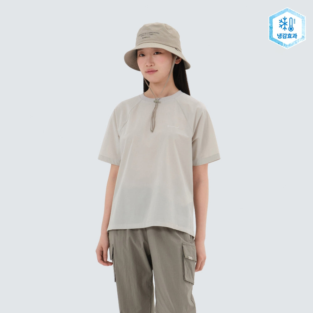 에어닷 여성 베이직 반팔 티셔츠 Light Beige